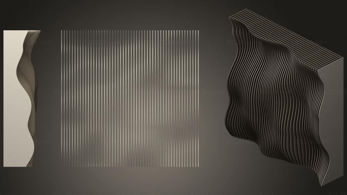 Панели геометрические (Параметрические Стены2, PGM_0278) 3D модель для ЧПУ станка
